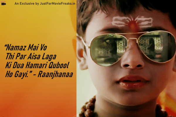 Raanjhanaa Love Quotes