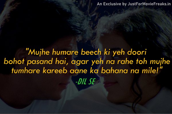 Dil Se Heartbreaking Bollywood Dialogues